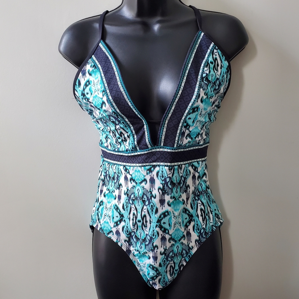 Beautiful Costal Zone By Jantzen One Piece Swimsuit, Bathing Suit